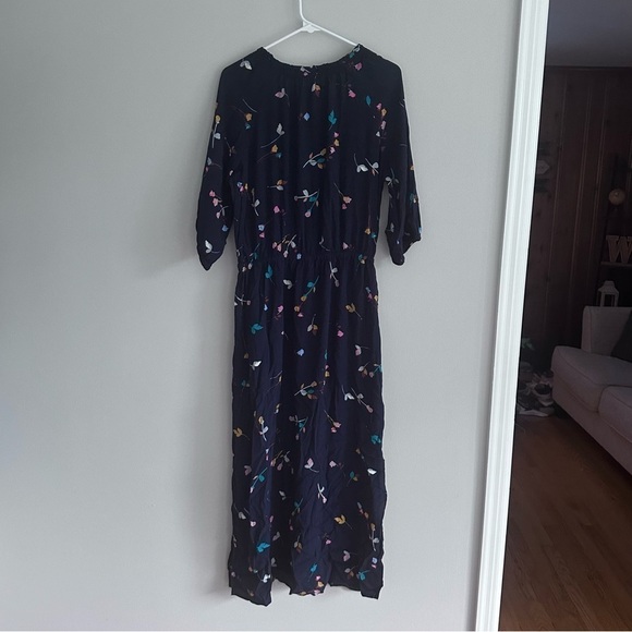 GAP Navy Maxi Dress with Colorful Floral Design - Picture 8 of 8